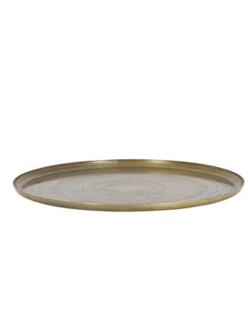 Dienblad rond met boomstam print
