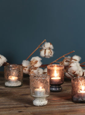 Theelicht Steenslag tamba doorzichtig