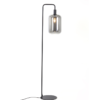 vloerlamp glas smoke zwarte poot