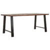 Dtp Timber Eettafel Hout Met Metalen Poten