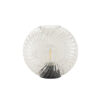 theelicht lamp wit schelp glas
