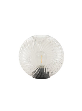theelicht lamp wit schelp glas