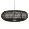 Hanglamp Rotan Ovaal Zwart