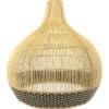 Hanglamp Rotan Naturel Met Zwarte Rand