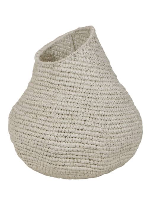 Raffia Vaas Wit