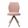 Eetkamerstoel Roze Polyester Metaal