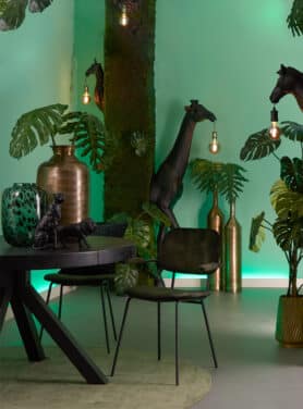 Gouden Vazen En Giraffe Wandlampen