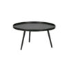 Salontafel zwart rond mesa