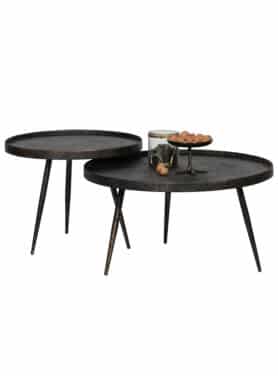 Bijzettafel Robuust Antiek Goud Rond