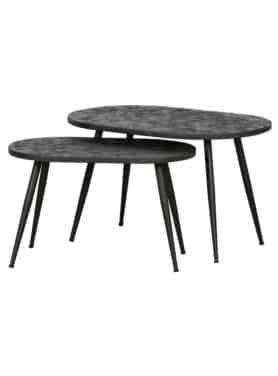 Bijzettafel Set Van Twee Ovaal