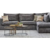 Annabelle Hoekbank Donker Grijs Velvet