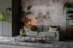 Bank Zoe Recht Grijs Groen