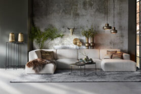 Hoekbank Beige Elise Square