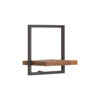 Shelfmate naturel type B wandplank hout metaal zwart