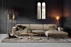 Taupe Hoekbank Sophie