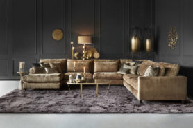 Brons Velvet U Opstelling Bank Gigi