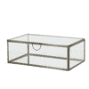 Deco Box Alessina Antiek Brons Glas Met Deksel Hoek