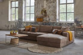 Eco Leer Hoekbank Stoer Groot