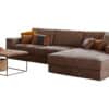 Hoekbank Bruin Eco Leder Stoer