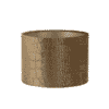 Lampen Kap Cilinder Praya Bruin Met Slangen Print Goud