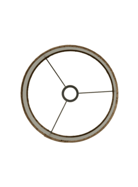 Lampen Kap Cilinder Praya Bruin Met Slangen Print Goud Boven Af