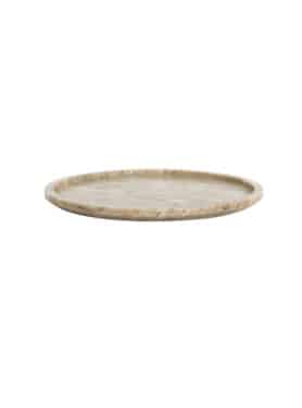 Dienblad Rond Marmer Beige