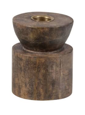 Houten Kandelaar Rond