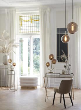 Poef Teddy Stof Wit Ovaal