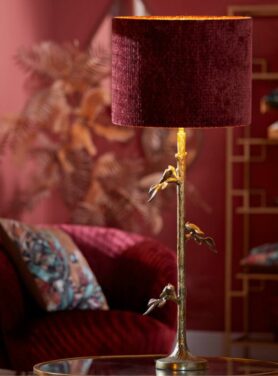 lampenkap bordeaux rood velvet fluweel