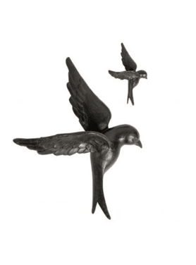 Zwarte Vogel Wanddeco Groot Hars