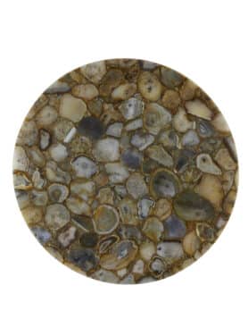 Bijzettafel Blad Agaat Steen