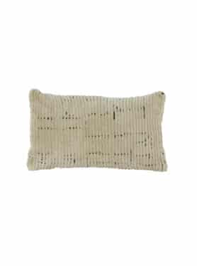 Sierkussen Beige Rechthoek Relief