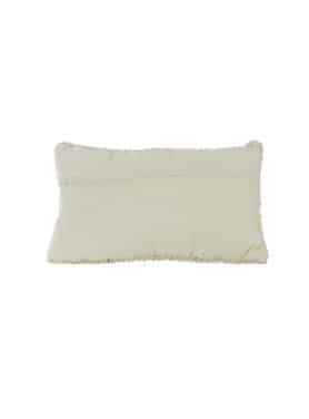 Sierkussen Vierkant Beige Relief Achterkant