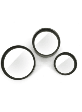 Spiegels Scoop Zwart Cirkel Ijzer