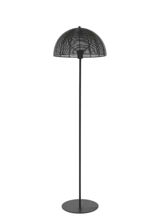 Vloerlamp Klobu Mat Zwart Met Kap