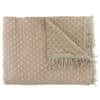 Claud Plaid Colly Nude Taupe Met Franjes