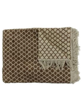 Claudi Plaid Colly Bronze Met Franjes