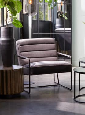 Antiek Brons Bijzettafel Rond Metaal