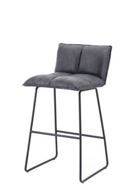Barkruk Ruby Antraciet Topper Velvet Metalen Onderkant