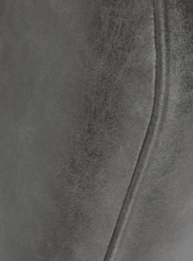 Barkruk Vogue Leer Zwart Metalen Onderstel Kruk Dichtbij