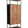 Bergkast Sturdy Half Open Mango Hout 2 Deur
