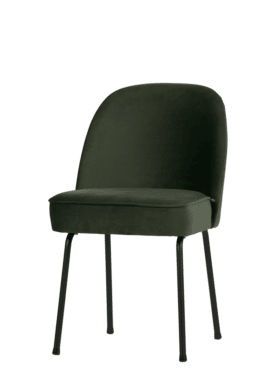 Eetkamerstoel Vogue Fluweel Metalen Onderkant Onyx Schuin