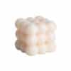 Gusta Kaars Cube Vierkant Bollen Wit