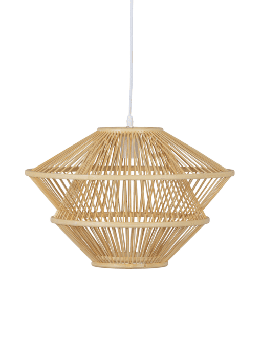 Hanglamp Bamboo Naturel Hout 2 Vormen