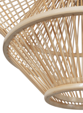 Hanglamp Bamboo Naturel Hout 2 Vormen Dichtbij