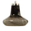Hanglamp Cup Glas Zwart Grijs Bellen