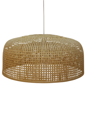 Hanglamp Naturel Construct Bamboo Met Vierkantjes