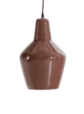 Hanglamp Pottery Glas Coffee Bruin Klein