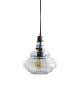 Hanglamp Pure Vintage Blauw Glas Wit