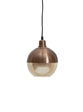 Hanglamp Split Glas Bruin Brush 18 Cm